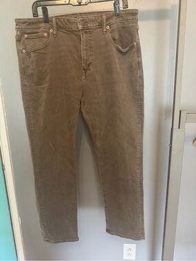 American Eagle Outfitters Men's Brown Denim Easyflex Pants